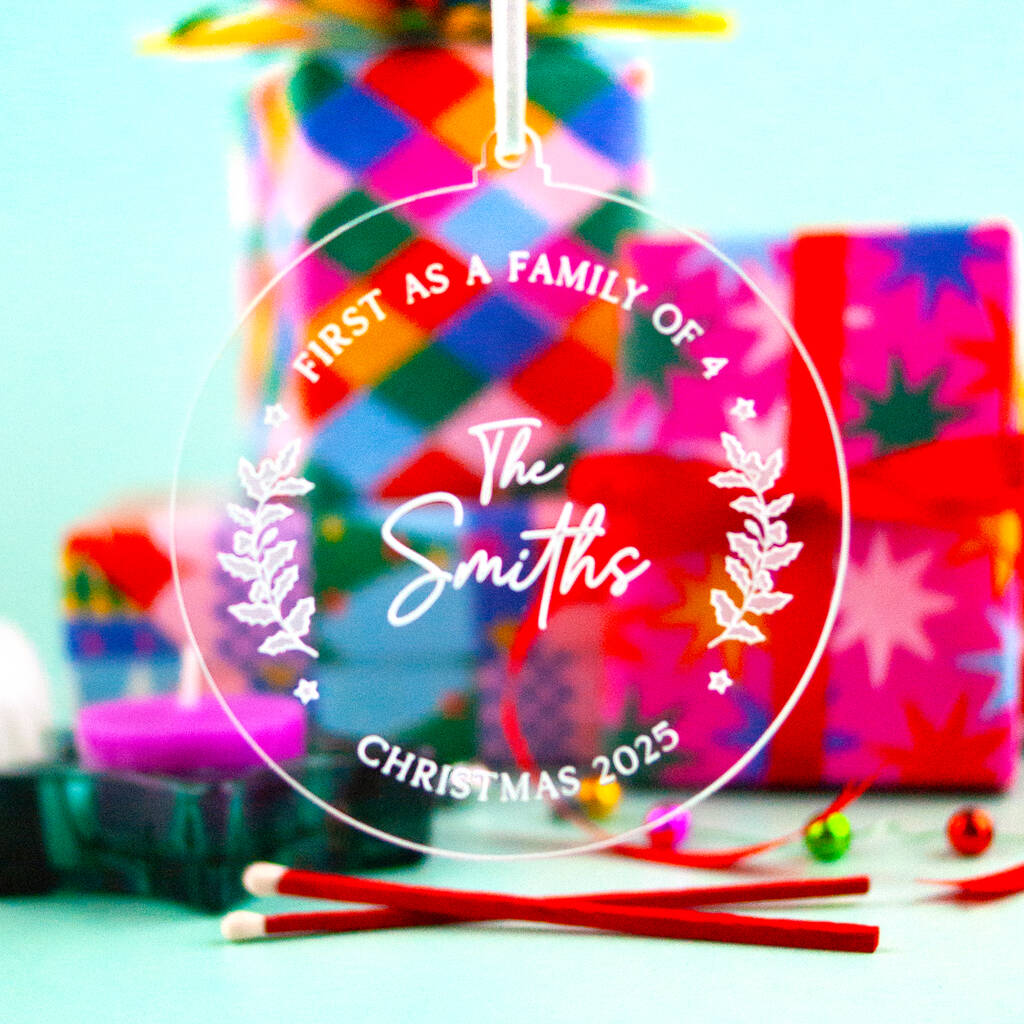 New Baby First Christmas Tree Decoration, 1 of 8