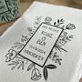 Save The Date Rubber Stamp – Spring Flowers, thumbnail 2 of 8