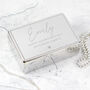 Personalised Name And Message Rectangular Jewellery Box, thumbnail 1 of 4