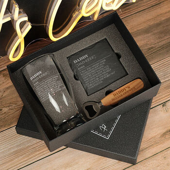 Daddy Dictionary Definition Pint Glass And Gift Set, 5 of 6
