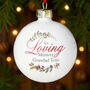 Personalised In Loving Memory Wreath Bauble, thumbnail 2 of 3