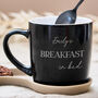 Personalised Breakfast In Bed Stoneware Mug, thumbnail 1 of 8