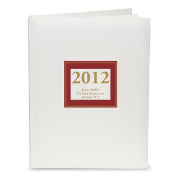 Personalised Red Square Traditional Photo Album, 3 of 4