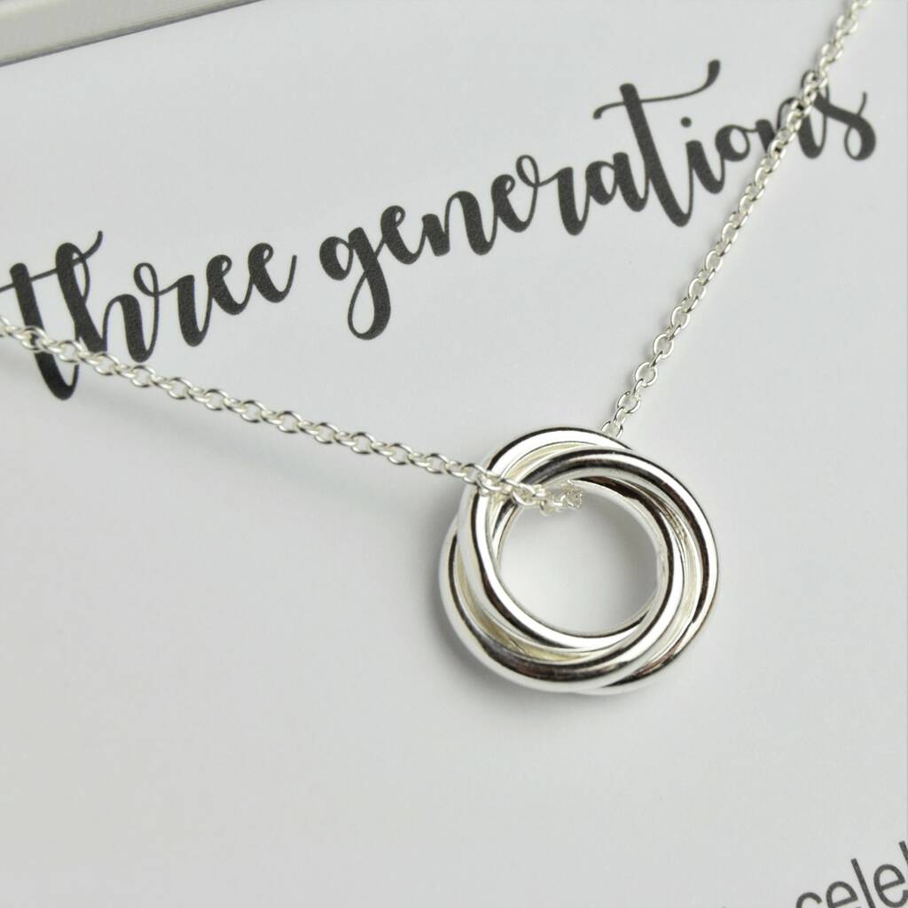 Three Generations Birthstone Necklace By Joy by Corrine Smith |  notonthehighstreet.com
