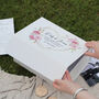 Geometric Floral Heart Wedding Keepsake Box, thumbnail 1 of 5
