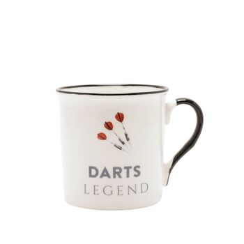 Darts Mug Gift “Darts Legend” – Darts Player Tea Coffee Cup, 4 of 5