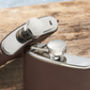 Personalised Hand Stitched Leather Hip Flask, thumbnail 2 of 7