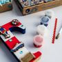 Personalised Paint Your Own Football Wooden Letter, thumbnail 7 of 7