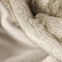 Faux Fur Blanket In Oatmeal, thumbnail 4 of 5