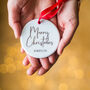 Merry Christmas Personalised Decoration, thumbnail 3 of 3