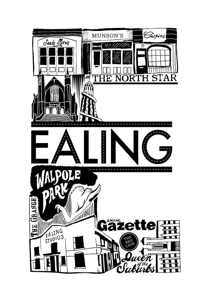 Best Of Ealing Art Print By Lucy Loves This