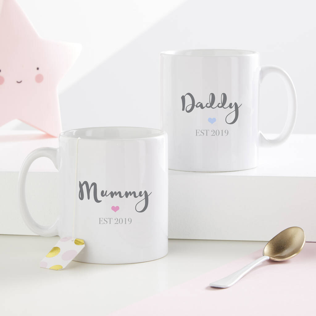 Mummy And Daddy Mug Set By