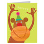 Mini Monkey Greetings Card, thumbnail 2 of 5