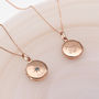 Personalised 18ct Rose Gold Plated Birthstone Locket, thumbnail 2 of 6