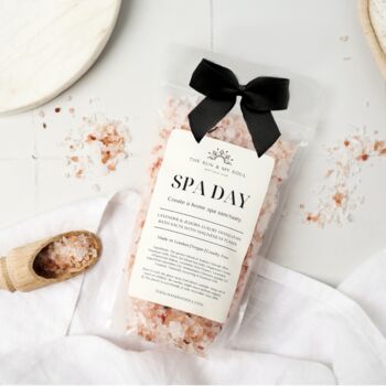 Spa Day Luxury Himalayan Bath Salts⎜Lavender Floral Scent⎜Calming Self Care Spa Treatment Gift, 2 of 4