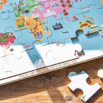 Personalised Childs World Map Puzzle, 2 of 2