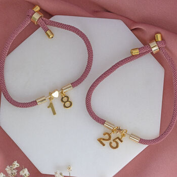 Any Age Birthday Bracelet With Heart Or Star Detail, 4 of 6