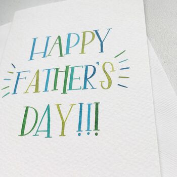 'Happy Father's Day' Hand Lettered Card, 3 of 3