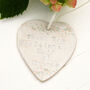 Maid Of Honour Thank You Ceramic Hanging Heart, thumbnail 1 of 3