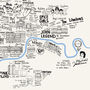 Hand Drawn Music Maps Of UK Cities, thumbnail 8 of 8