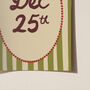 Dec 25th Christmas Wall Art, thumbnail 2 of 9