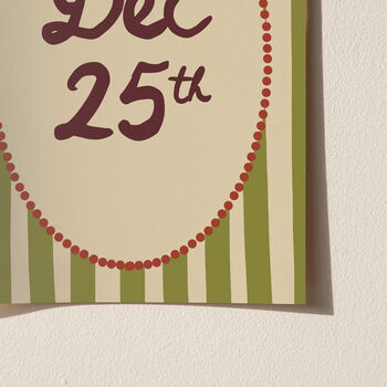 Dec 25th Christmas Wall Art, 2 of 9