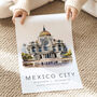 City Travel Print Of Mexico City, thumbnail 3 of 7
