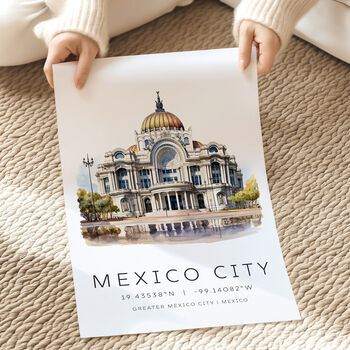 City Travel Print Of Mexico City, 3 of 7