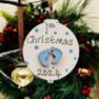 Baby's 1st Christmas Decoration Tree Bauble 2024, thumbnail 6 of 6