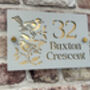 Personalised Birds On Branch Design House Acrylic Number Sign, thumbnail 1 of 3