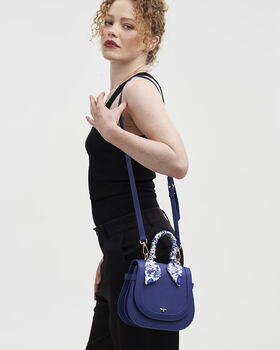 Blue Agnes Top Handle Saddle Bag, 2 of 9