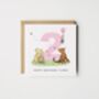 Personalised Winnie The Pooh Granddaughter 1st Birthday Card *Age + Colour Options, thumbnail 2 of 6
