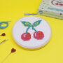 Cherry Bomb Mini Cross Stitch Kit, thumbnail 2 of 2