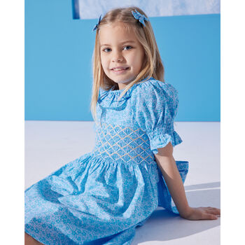 Turquoise Dress With Hair Miniclips Accessory, 2 of 3