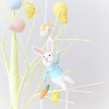 Set Of Two Easter Bunnies With Balloons, 4 of 6