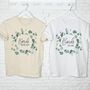 Bride Squad Eucalyptus Hen Party Organic T Shirt, thumbnail 2 of 2