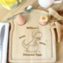 Personalised Dinosaur Egg And Toast Board, thumbnail 1 of 3