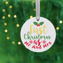 First Christmas As Mr And Mrs Tree Ornament, thumbnail 4 of 7