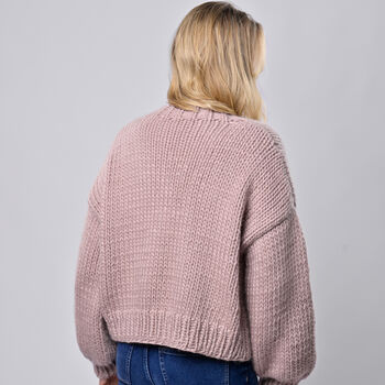 Bomber Cardigan Knitting Kit, 4 of 8