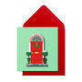 Christmas Red Dor Pack Of 10 Cards, thumbnail 3 of 3