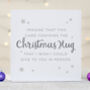 Christmas Hug Long Distance Card, thumbnail 2 of 4