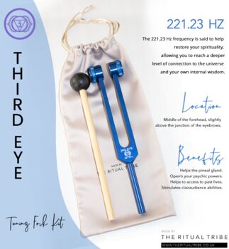 Third Eye Tuning Fork Kit~221.23 Hz, 4 of 4