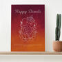 Personalised Diwali Colourful Ganesh Framed Print, thumbnail 2 of 6