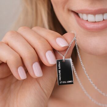 Gifts For Women Personalised Engraved Necklace, 6 of 11