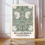 William Morris Green Flower Art Print, thumbnail 1 of 4