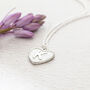 Dotted Heart Initial Charm Necklace, thumbnail 8 of 12