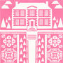 Manor Garden Screen Print Available In More Colours, thumbnail 3 of 7