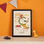 Personalised Children's Picture Alphabet Wall Art Print, thumbnail 2 of 10