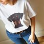 Personalised Organic Dog Lover T Shirt, thumbnail 2 of 12