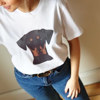Personalised Organic Dog Lover T Shirt, 2 of 12
